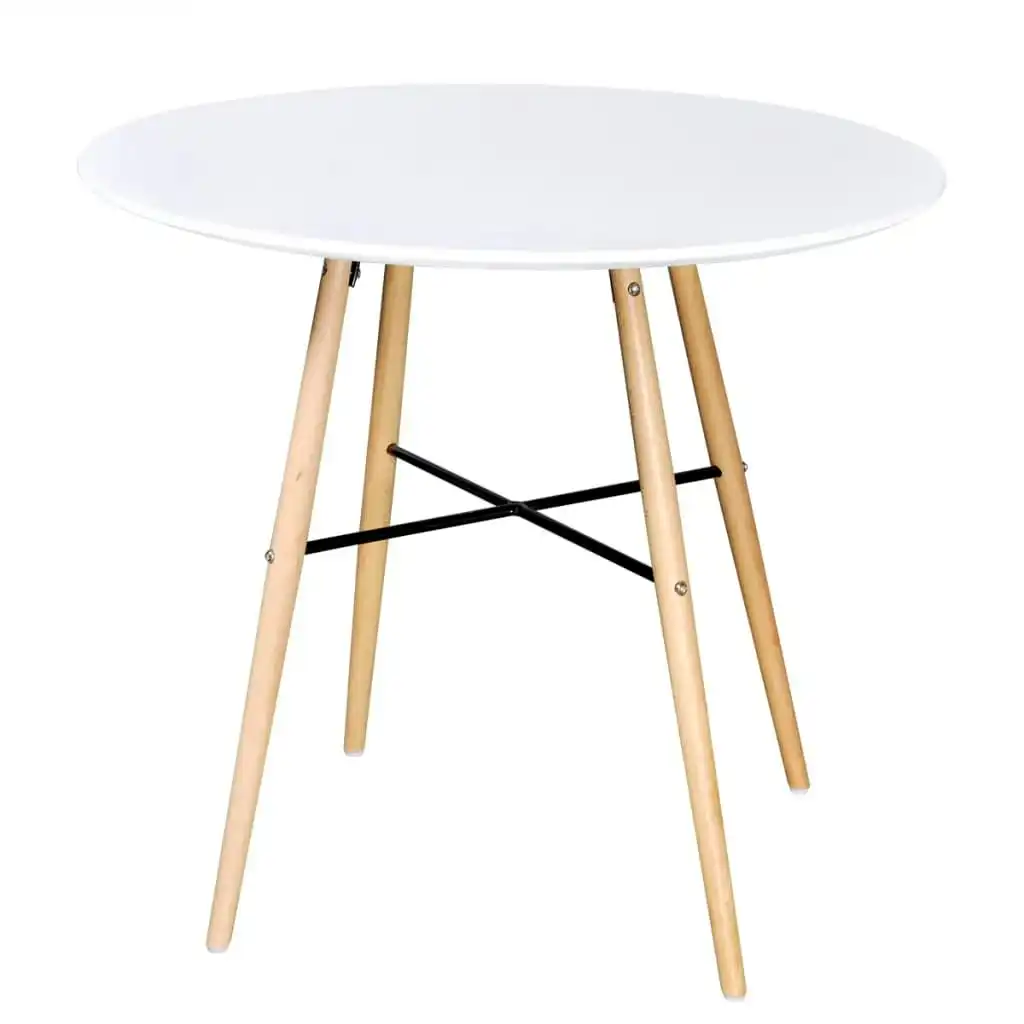 Dining Table MDF Round White 241303