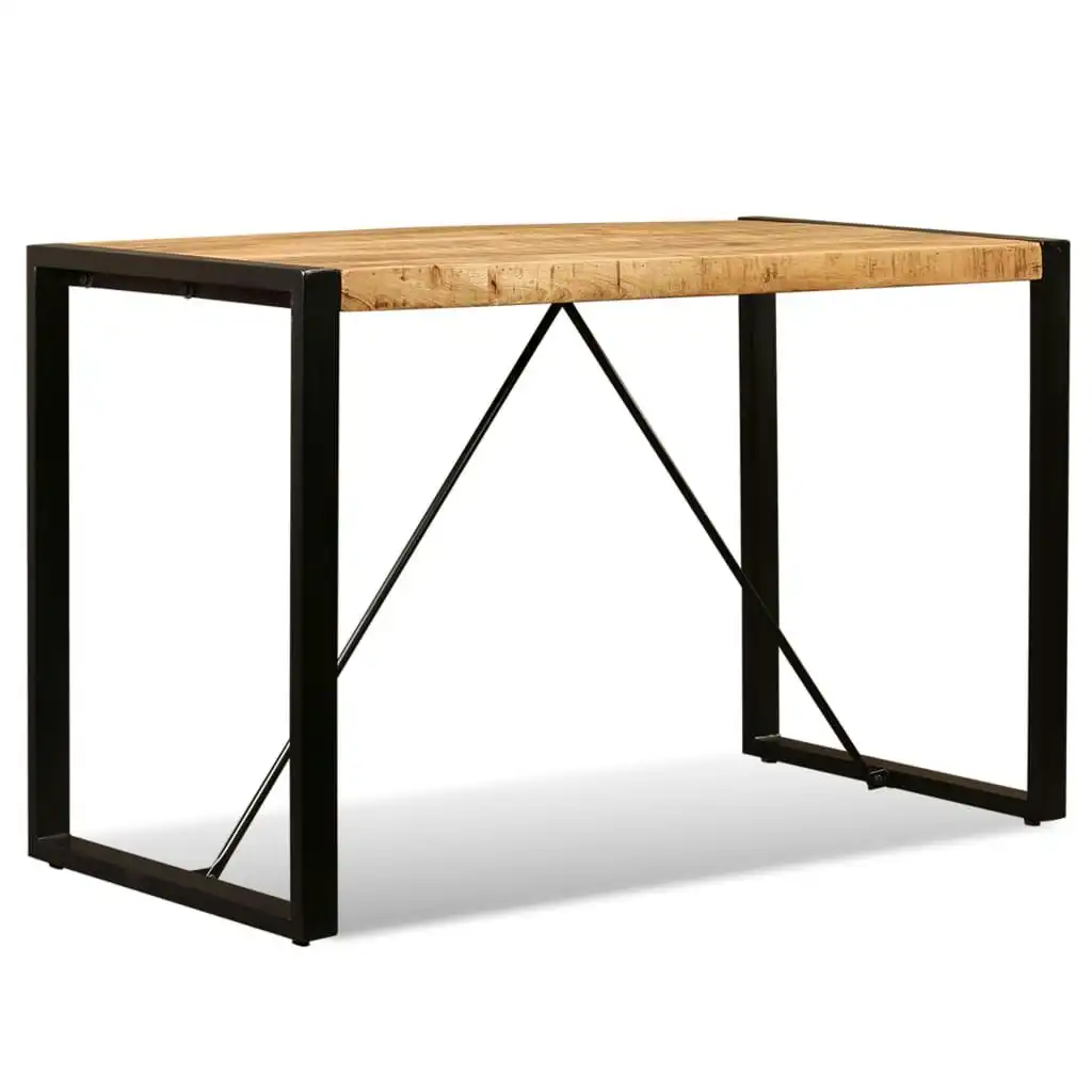 Dining Table Solid Rough Mango Wood 120 cm 243996