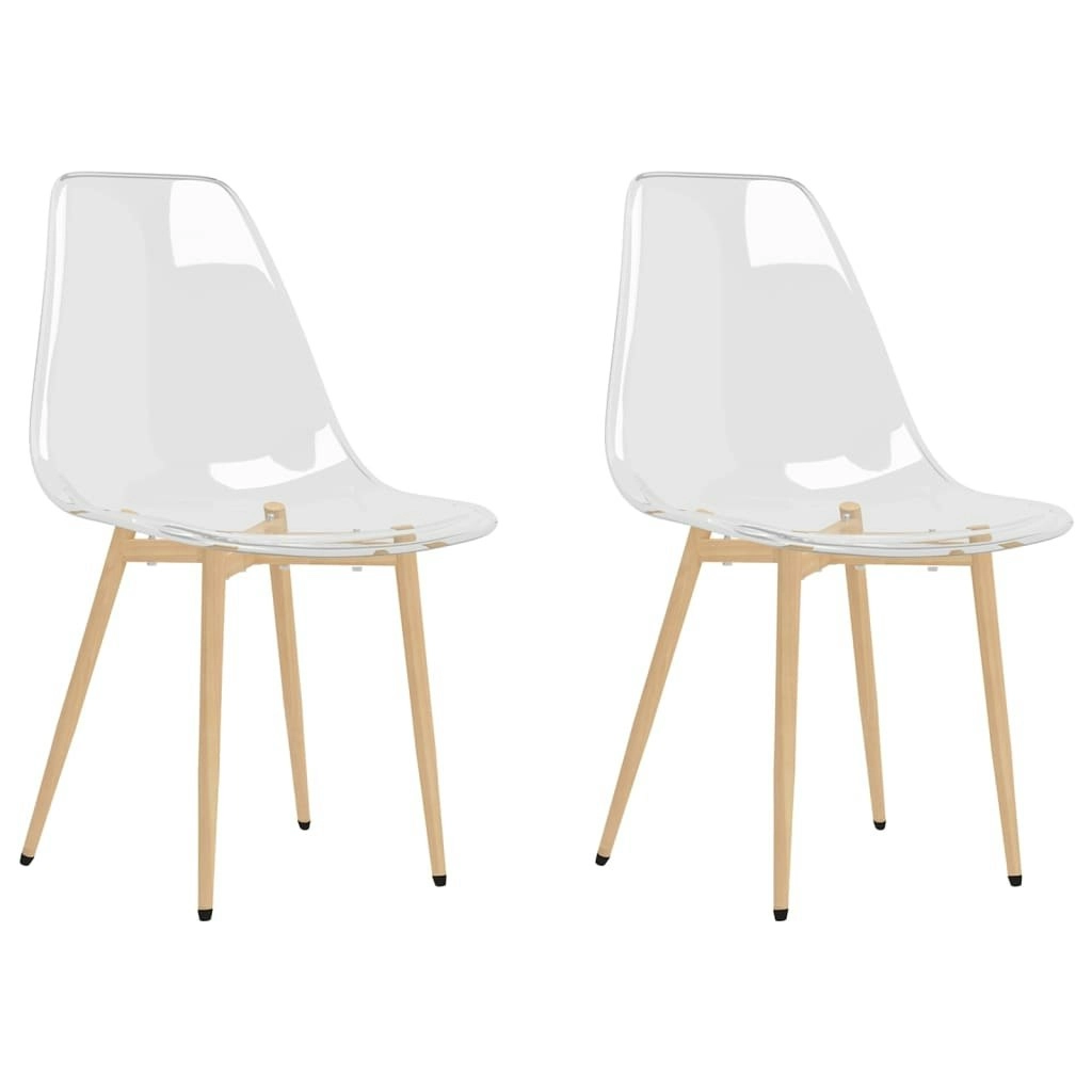 Dining Chairs 2 pcs Transparent PET 338062