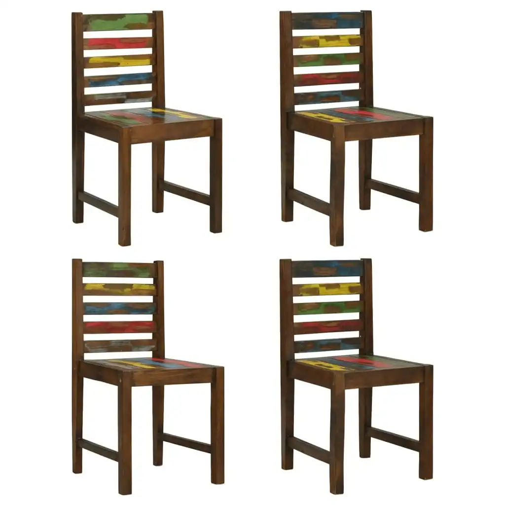 Dining Chairs 4 pcs Solid Reclaimed Wood 326180