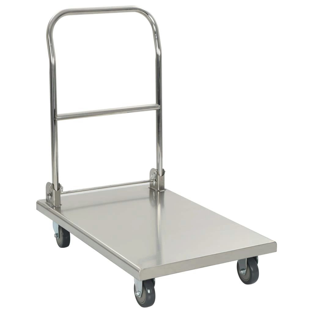 Platform Wagon Silver 82x53x86 cm Stainless Steel 50919