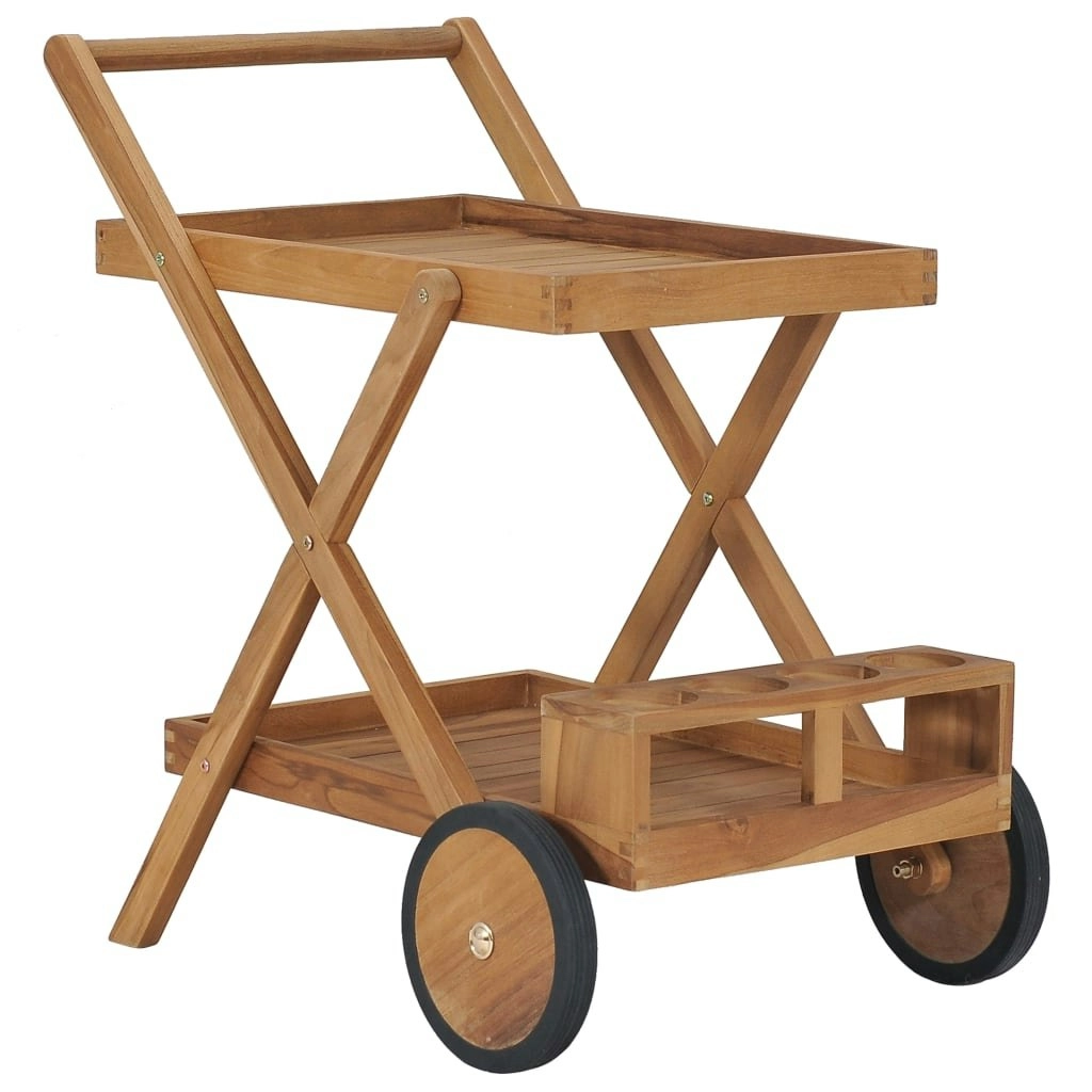 Tea Trolley Solid Teak Wood 49425