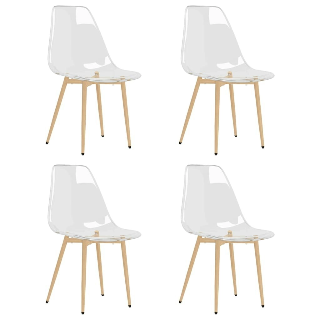 Dining Chairs 4 pcs Transparent PET 338063