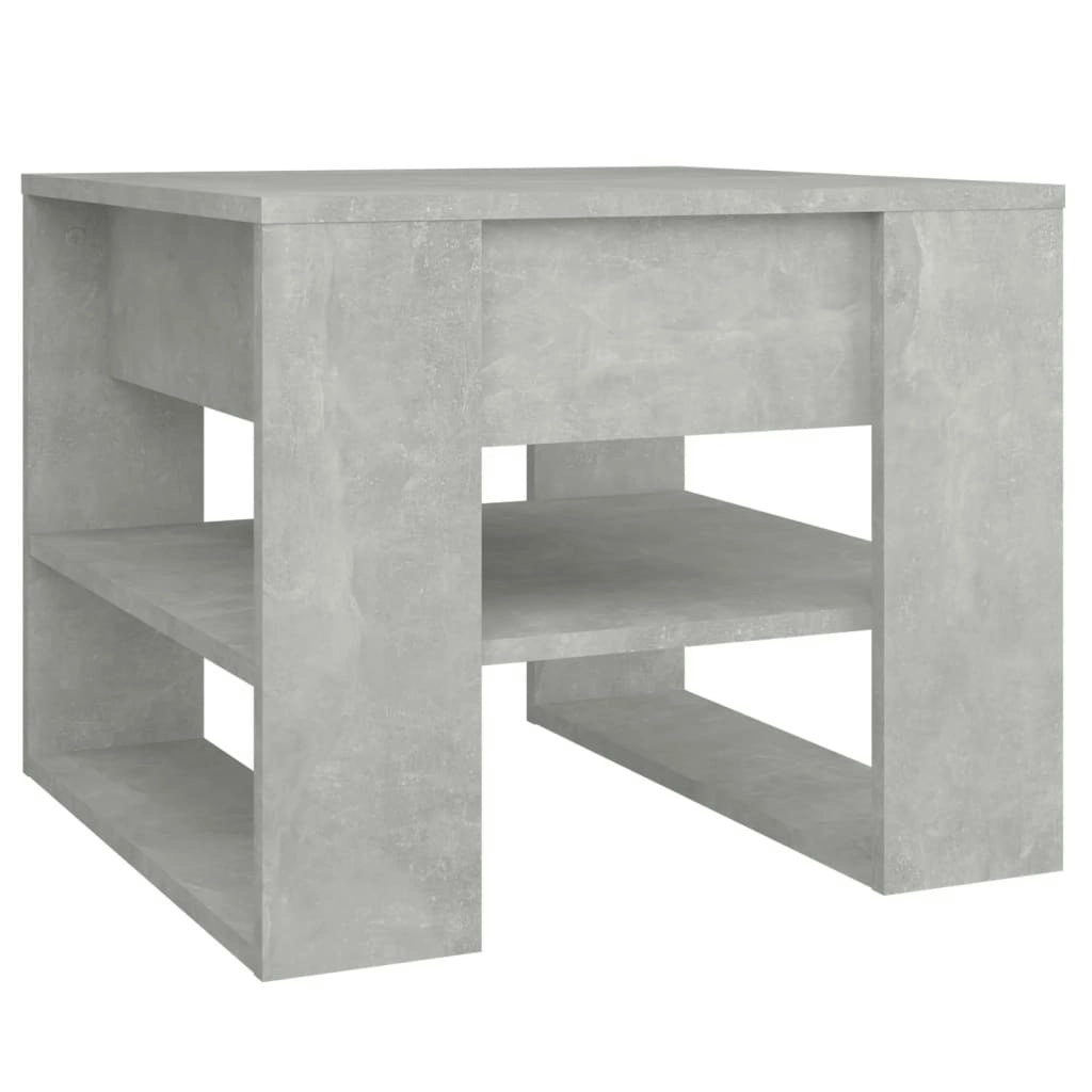 Coffee Table Concrete Grey 55.5x55x45 cm Engineered Wood 810912