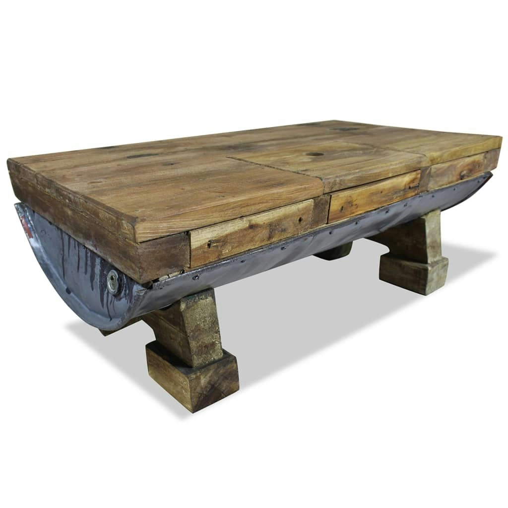 Coffee Table Solid Reclaimed Wood 90x50x35 cm 244500