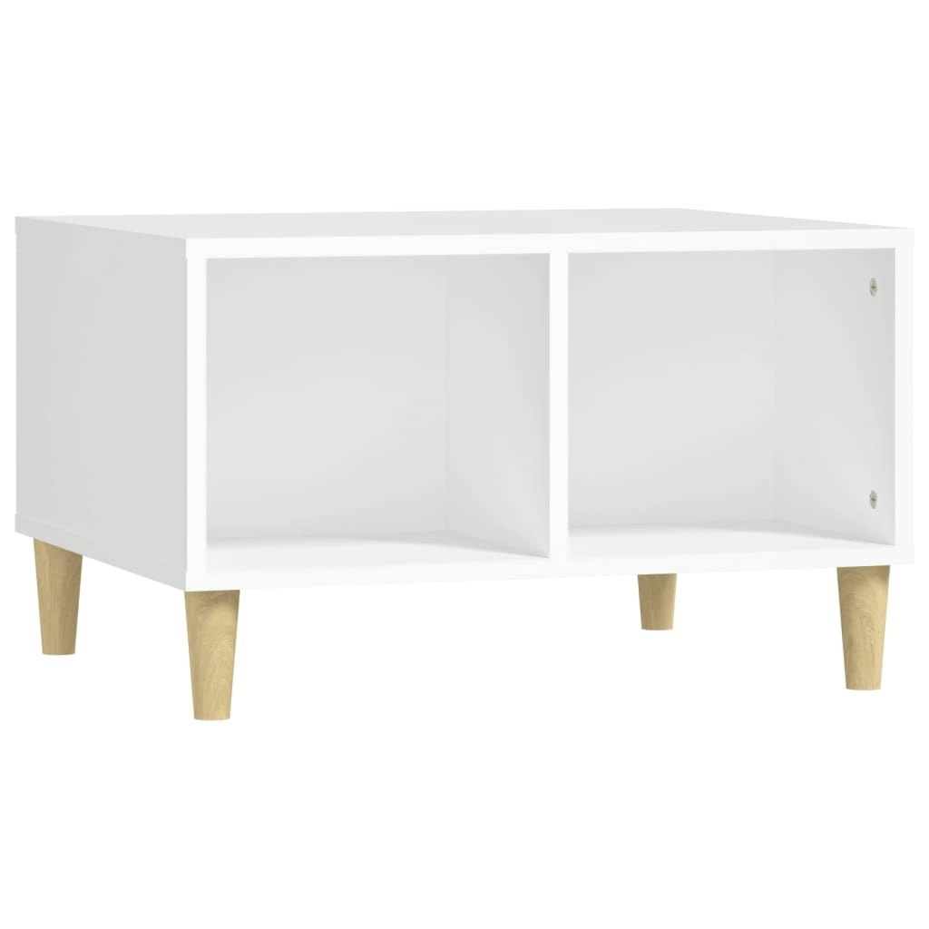 Coffee Table White 60x50x36.5 cm Engineered Wood 821028