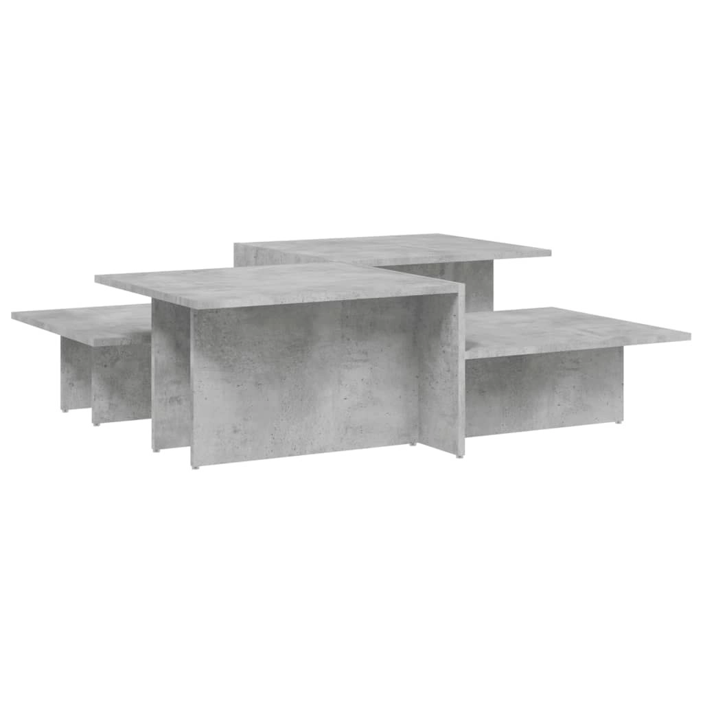 Coffee Tables 2 pcs Concrete Grey Engineered Wood 3216153