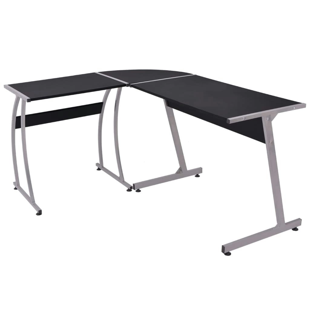 Corner Desk L-Shaped Black 20132