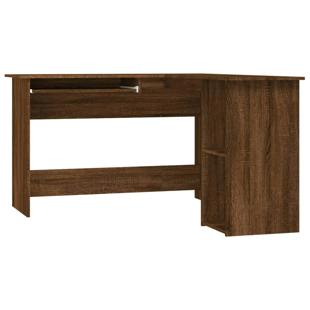 Corner Desk Brown Oak 120x140x75 cm Engineered Wood 815386