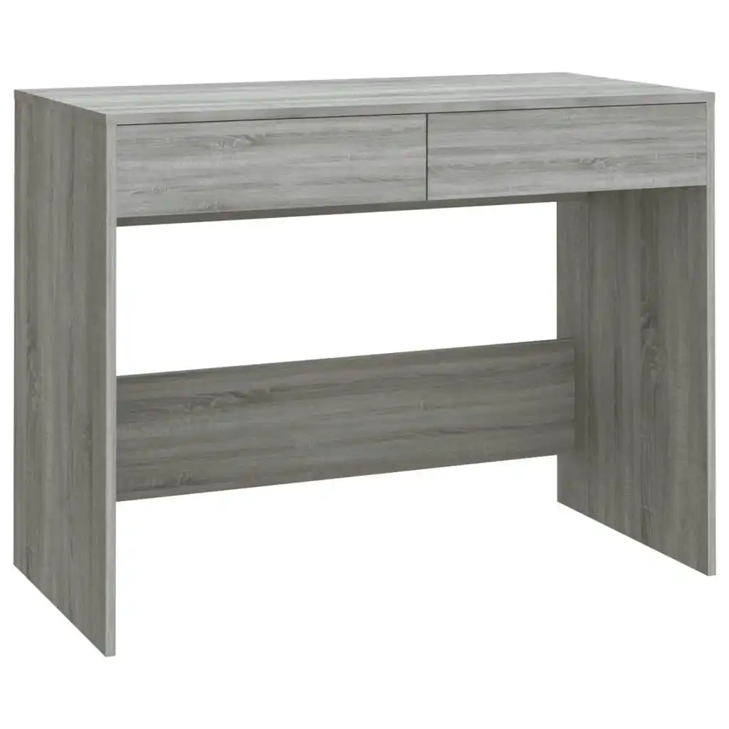 Desk Grey Sonoma 101x50x76.5 cm Engineered Wood 812997