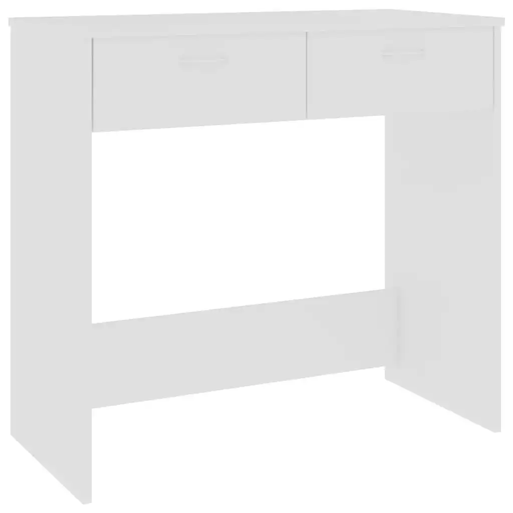 Desk White 80x40x75 cm Engineered Wood 801355