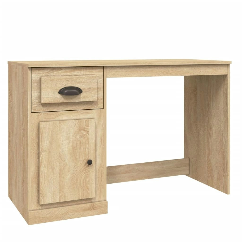 Desk with Drawer Sonoma Oak 115x50x75 cm Engineered Wood 816475