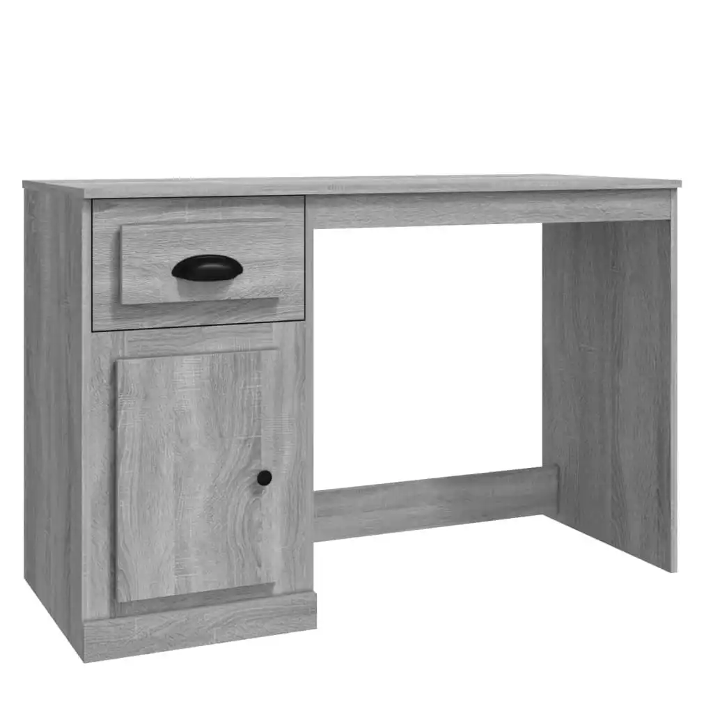 Desk with Drawer Grey Sonoma 115x50x75 cm Engineered Wood 816478