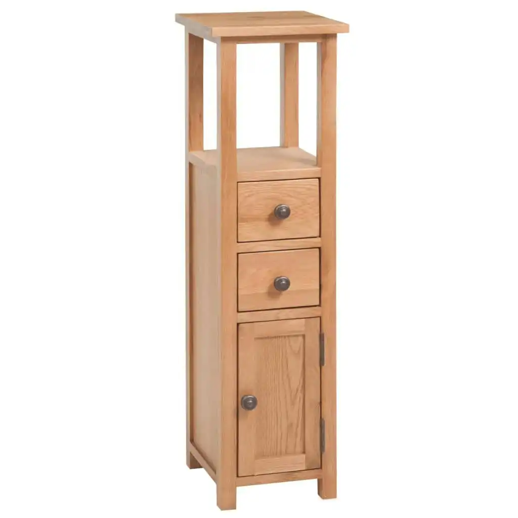 Corner Cabinet 26x26x94 cm Solid Oak Wood 243931