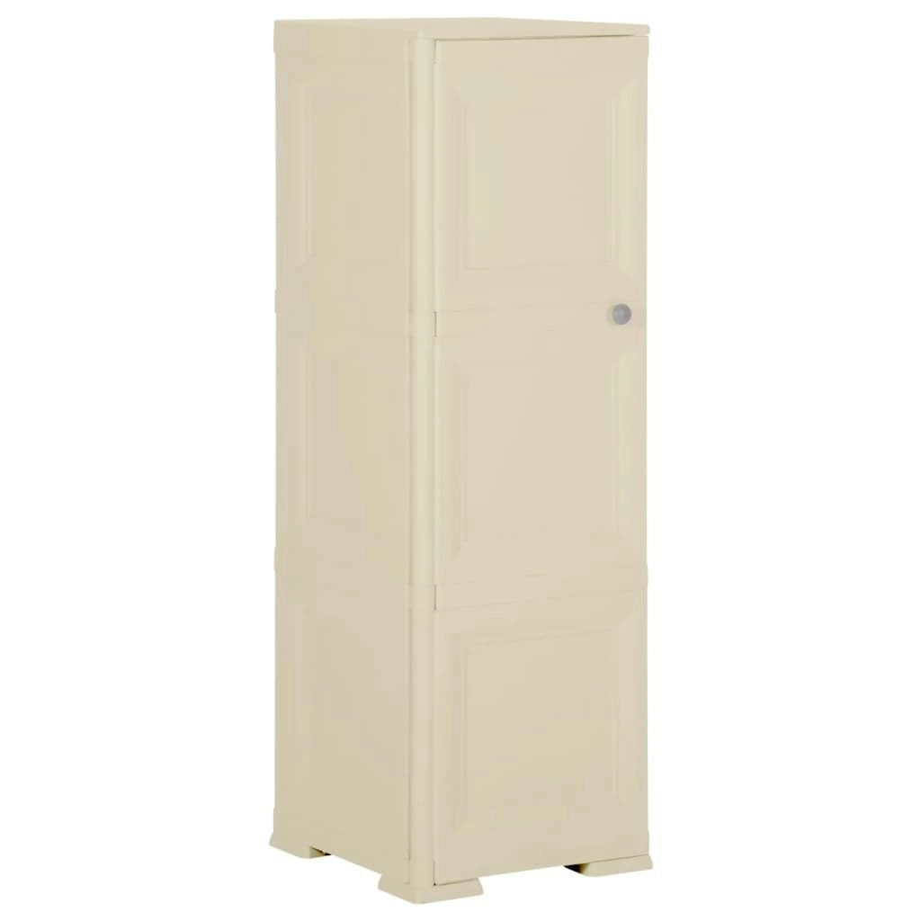 Plastic Cabinet 40x43x125 cm Wood Design Angora White 340604