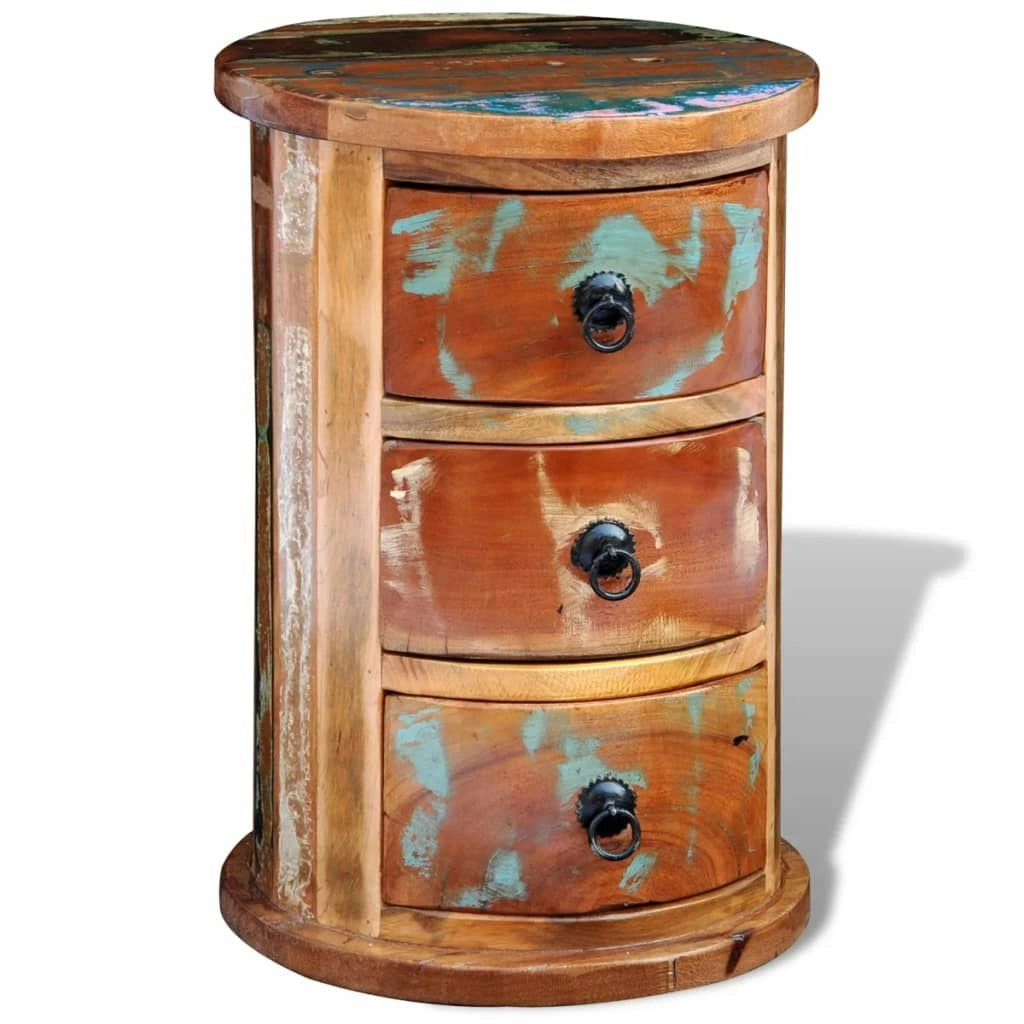 Reclaimed Cabinet with 3 Drawers Solid Wood 241646