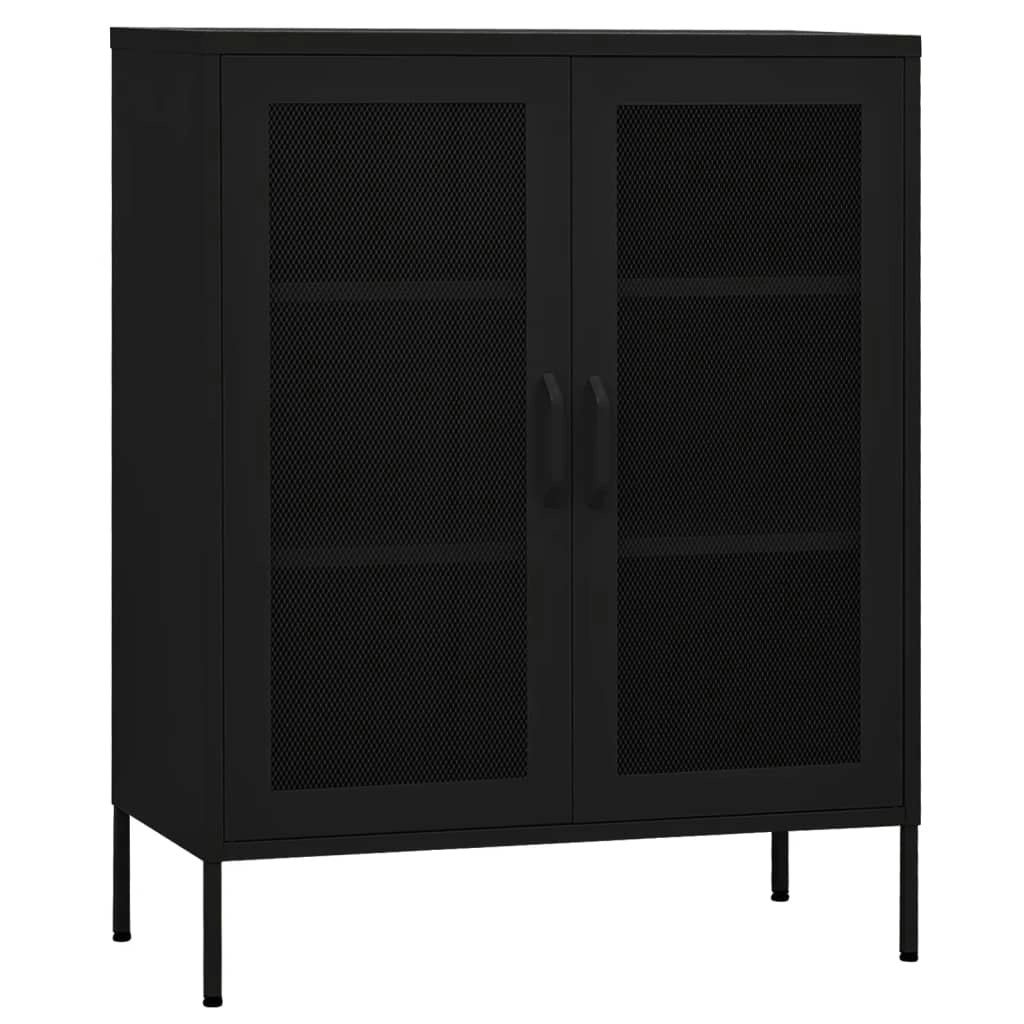 Storage Cabinet Black 80x35x101.5 cm Steel 336178