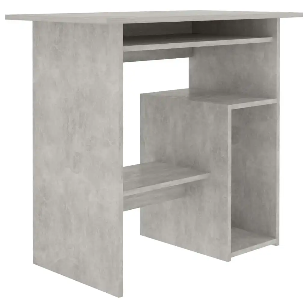 Desk Concrete Grey 80x45x74 cm Engineered Wood 801368