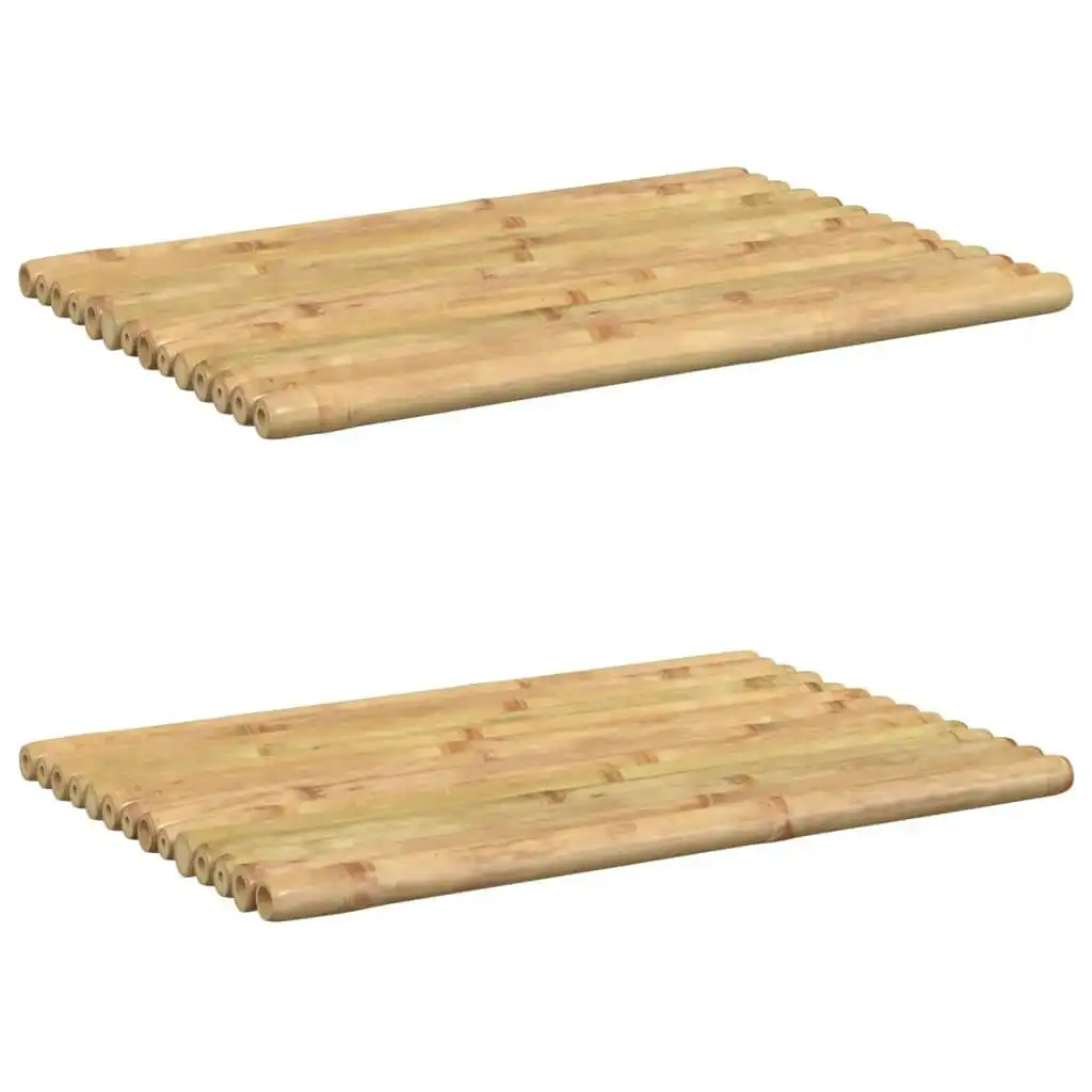 Bath Mats 2 pcs 50x35 cm Bamboo 366456