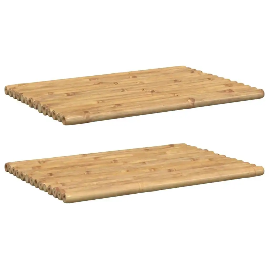 Bath Mats 2 pcs 70x50 cm Bamboo 366457