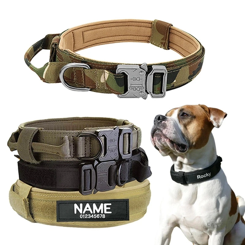 Tactical Personalised Dog Collar