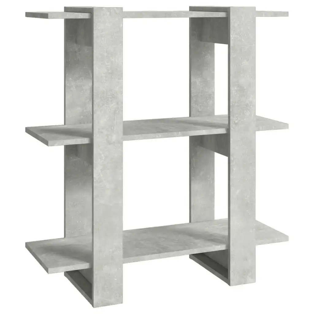 Book Cabinet/Room Divider Concrete Grey 80x30x87 cm 811587