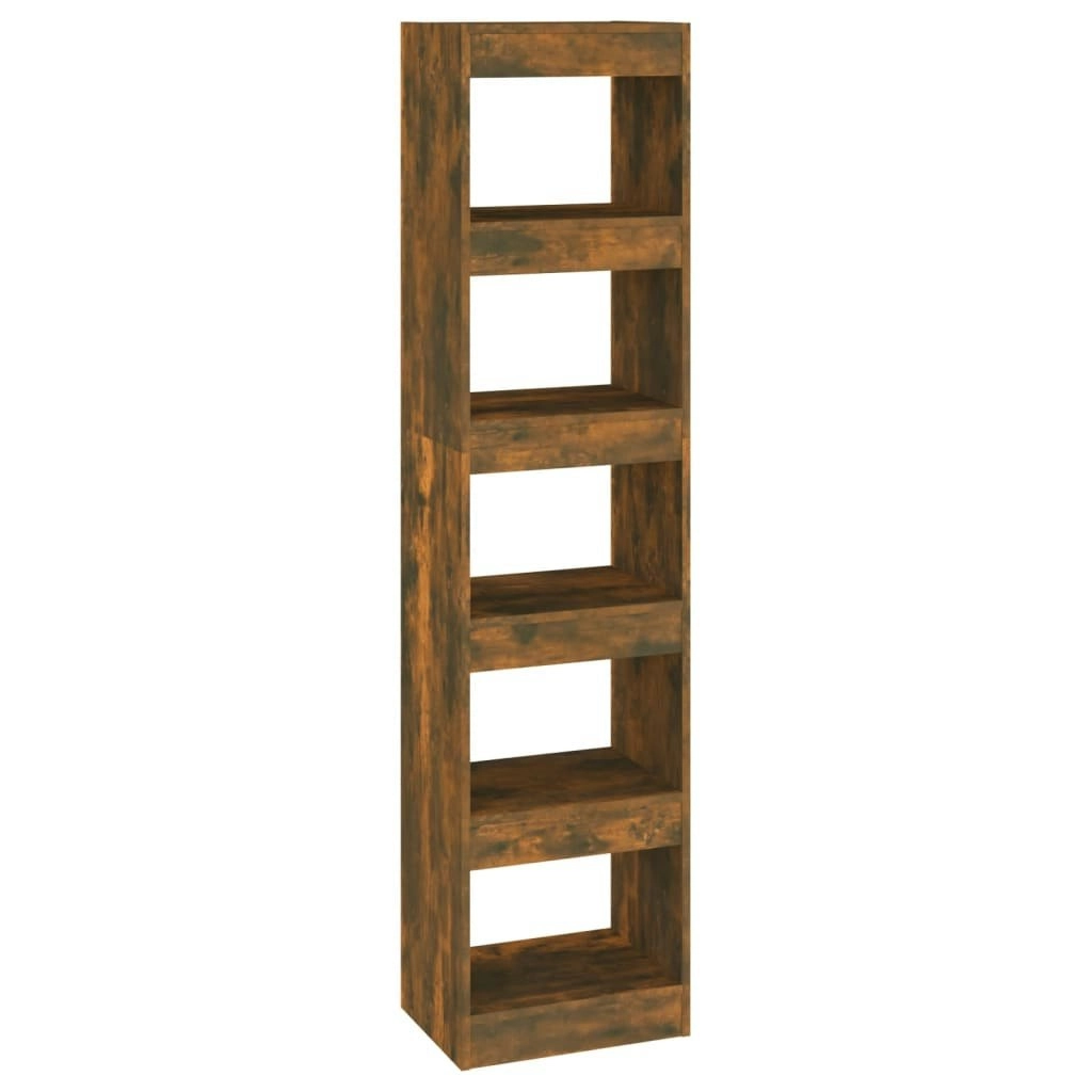 Book Cabinet/Room Divider Smoked Oak 40x30x166 cm 813593