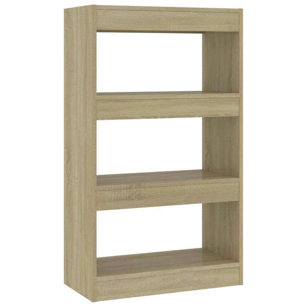 Book Cabinet/Room Divider Sonoma Oak 60x30x103 cm Engineered Wood 811658