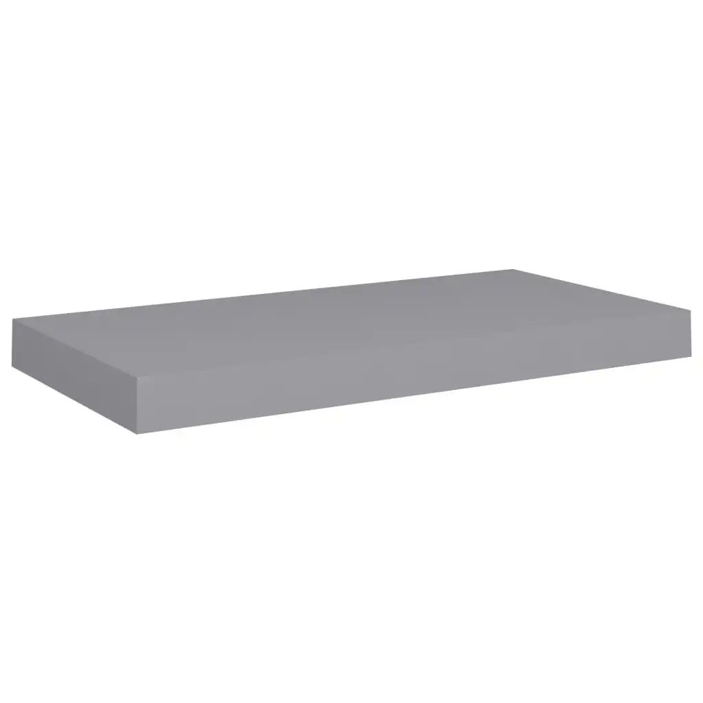 Floating Wall Shelf Grey 50x23x3.8 cm MDF 323850