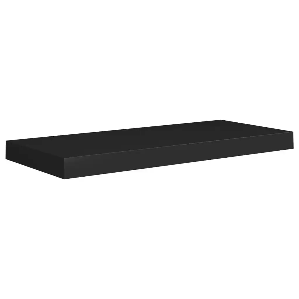 Floating Wall Shelf Black 60x23.5x3.8 cm MDF 323832