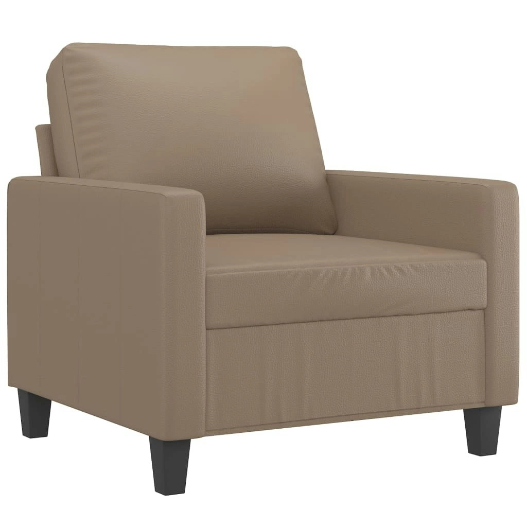 Sofa Chair Cappuccino 60 cm Faux Leather 348666