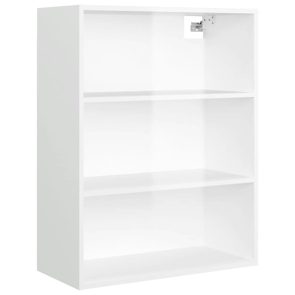 Hanging Wall Cabinet High Gloss White 69.5x32.5x90 cm 812318