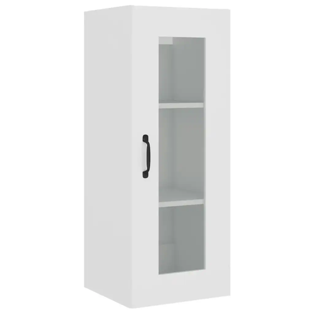 Hanging Wall Cabinet White 34.5x34x90 cm 812456