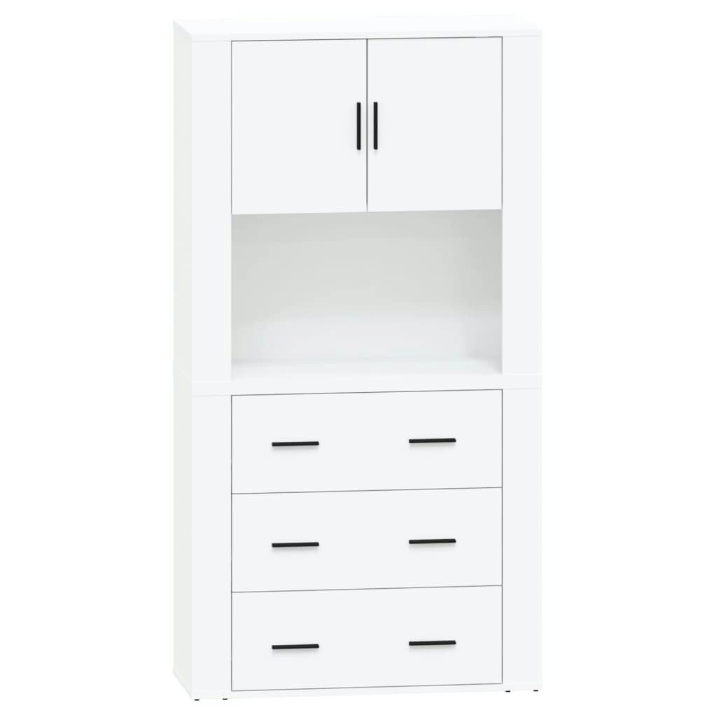 Highboard High Gloss White Engineered Wood 3185385