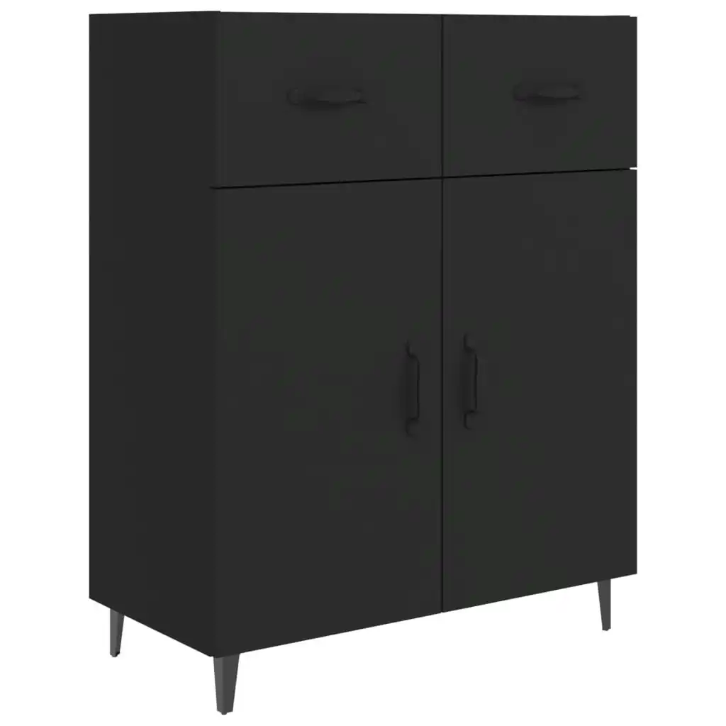 Sideboard Black 69.5x34x90 cm Engineered Wood 812196