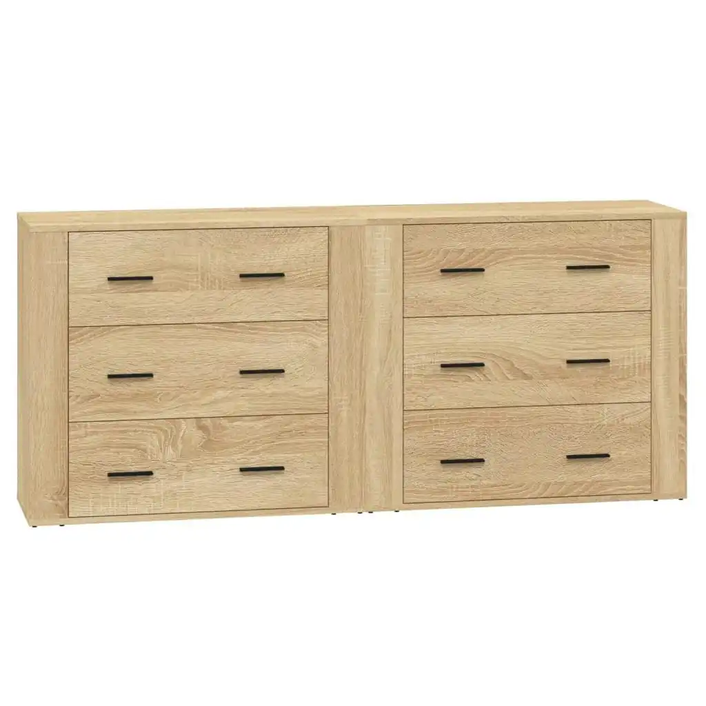 Sideboards 2 pcs Sonoma Oak Engineered Wood 3185410