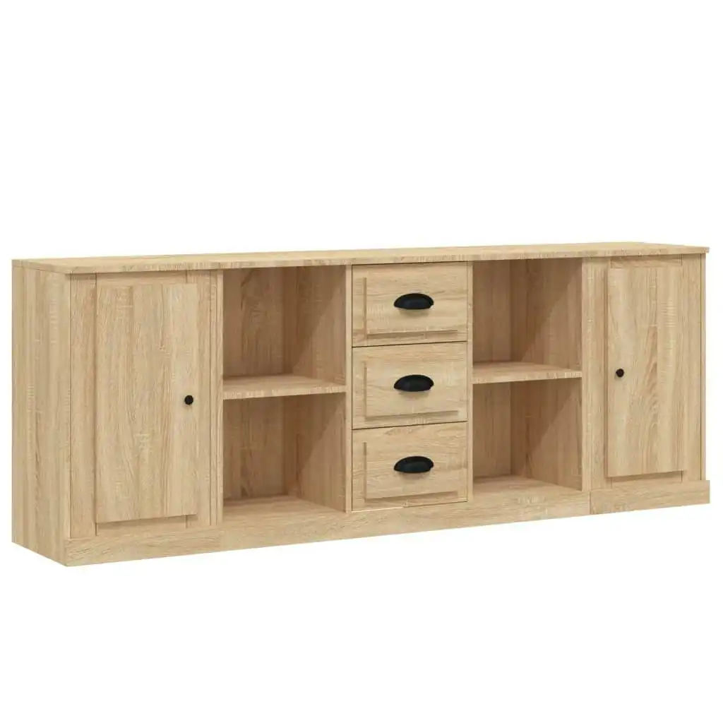 Sideboards 3 pcs Sonoma Oak Engineered Wood 3185258