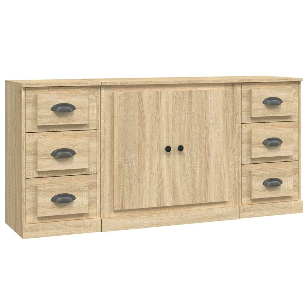 Sideboards 3 pcs Sonoma Oak Engineered Wood 3185234