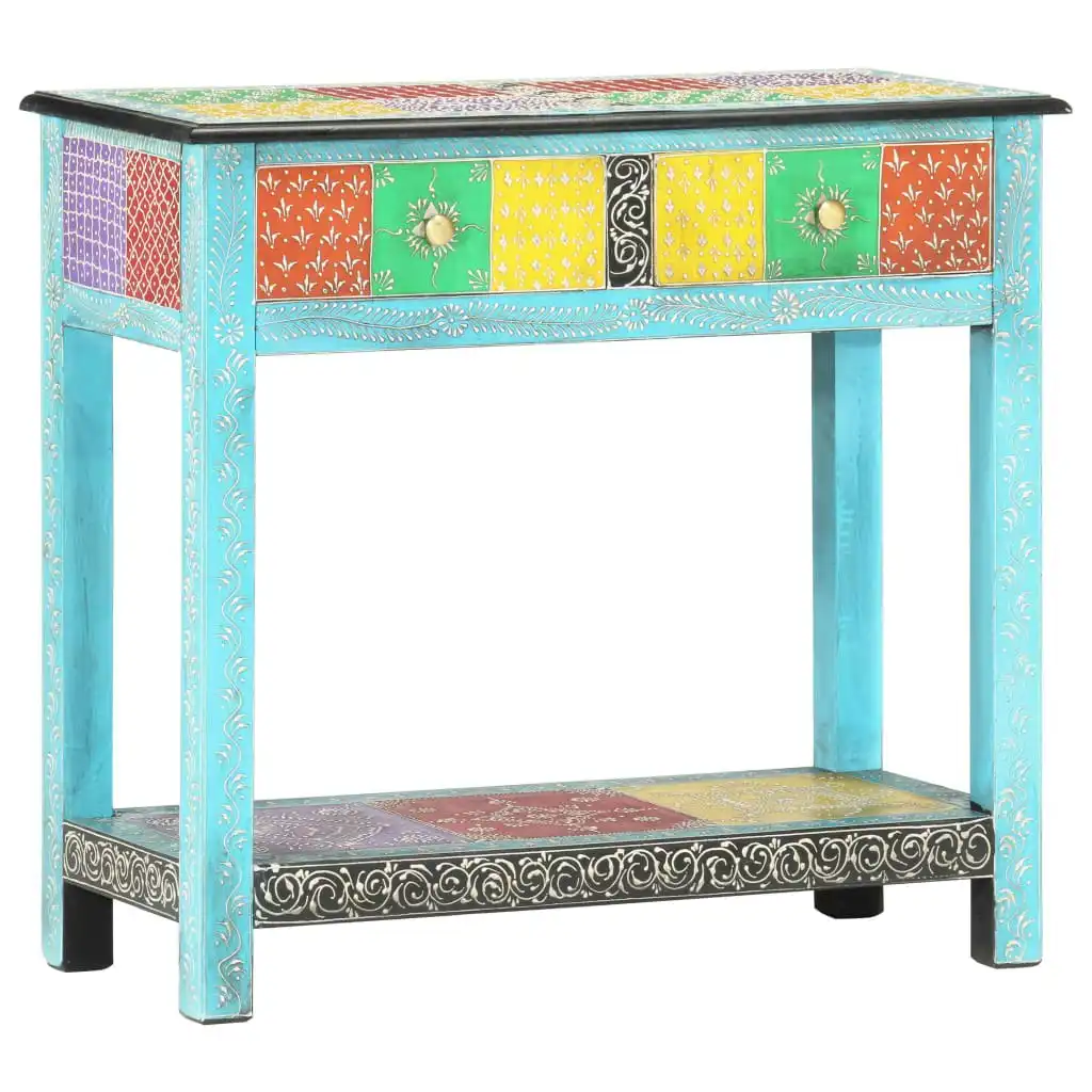 Hand Painted Console Table 80x35x75 cm Solid Mango Wood 286160