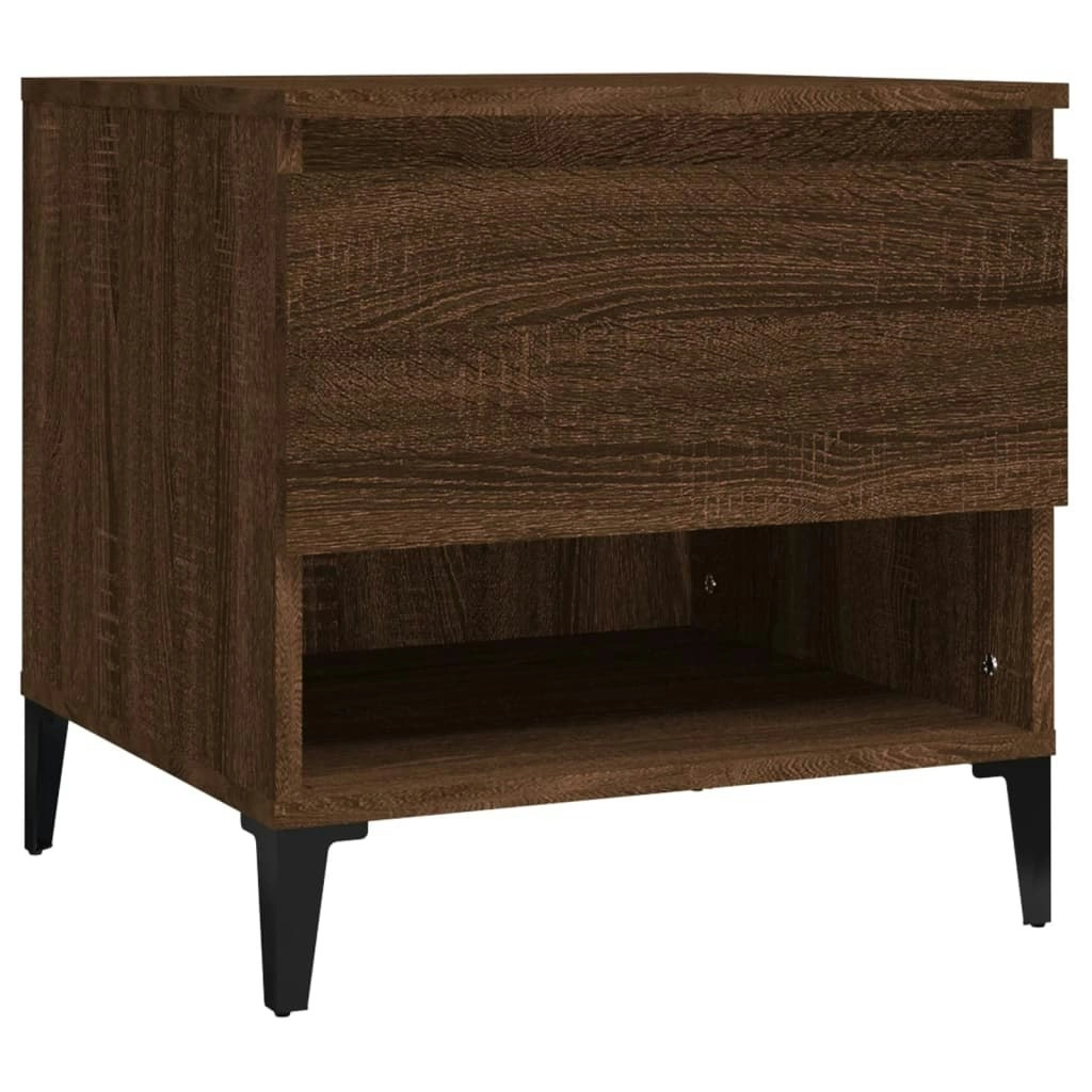 Side Table Brown Oak 50x46x50 cm Engineered Wood 819562