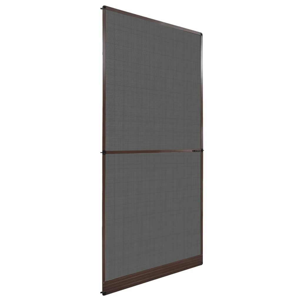 Brown Hinged Insect Screen for Doors 100 x 215 cm 141564