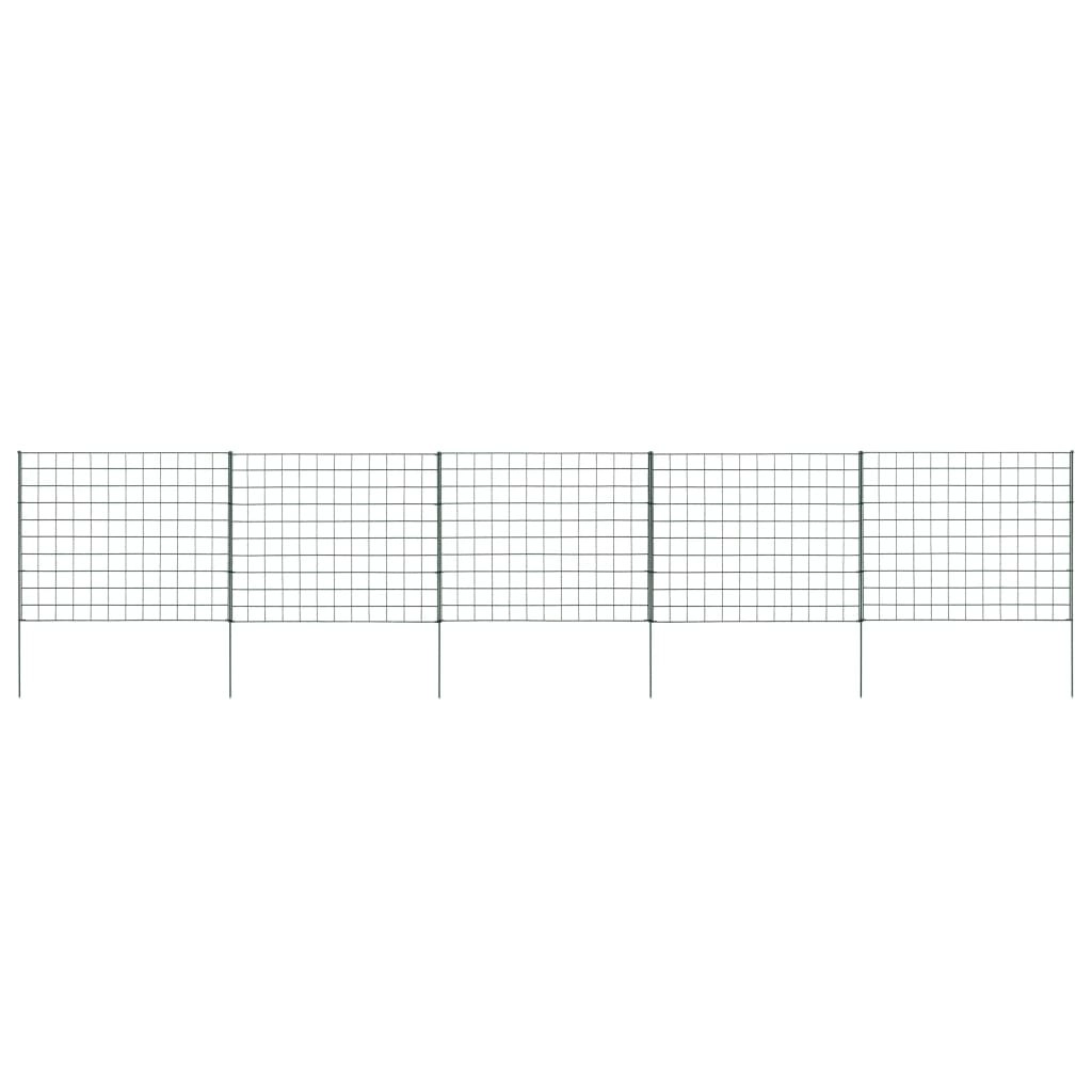 Garden Fence Set 77.5x64 cm Green 146102