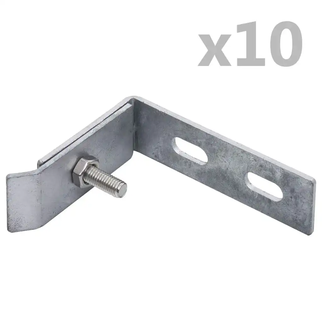 Wall Corner Connector 10 Sets Silver 144503