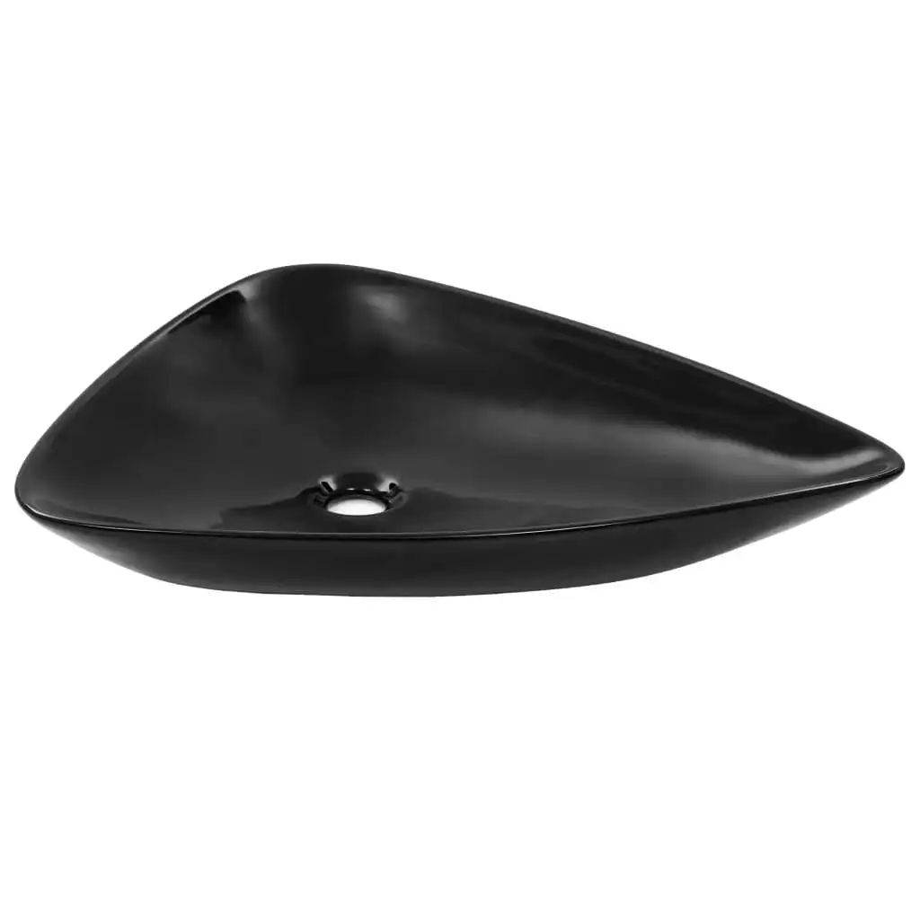 Basin Ceramic Black Triangle 645x455x115 mm 142998