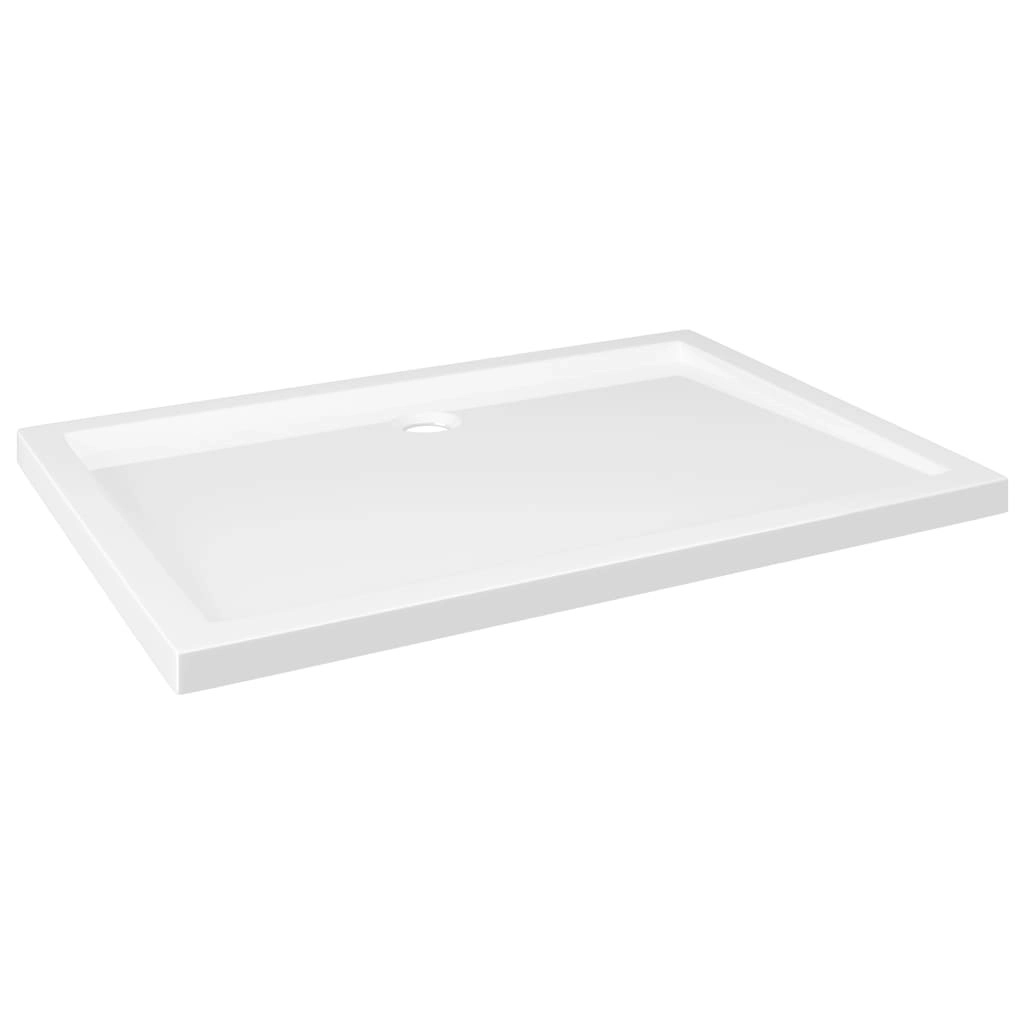 Rectangular ABS Shower Base Tray White 80x110 cm 148909