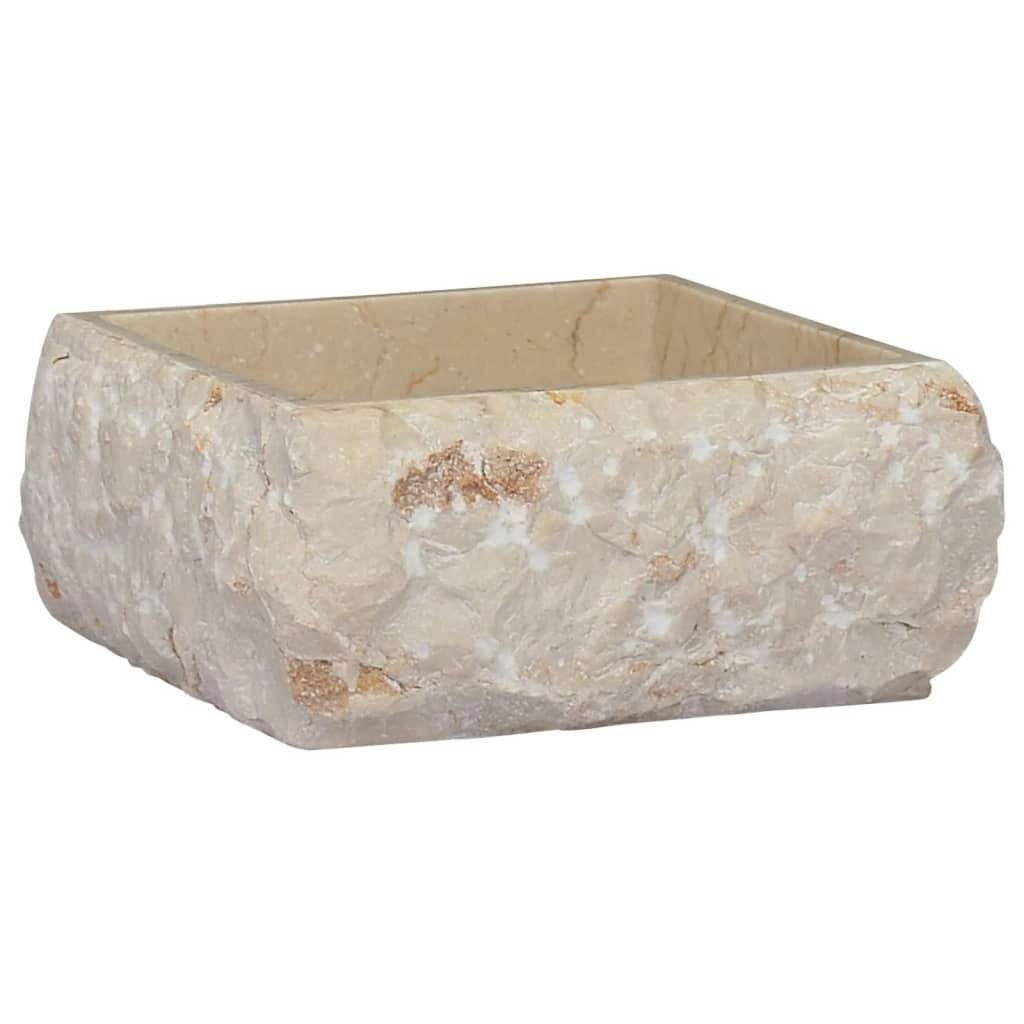 Sink Cream 30x30x13 cm Marble 149174