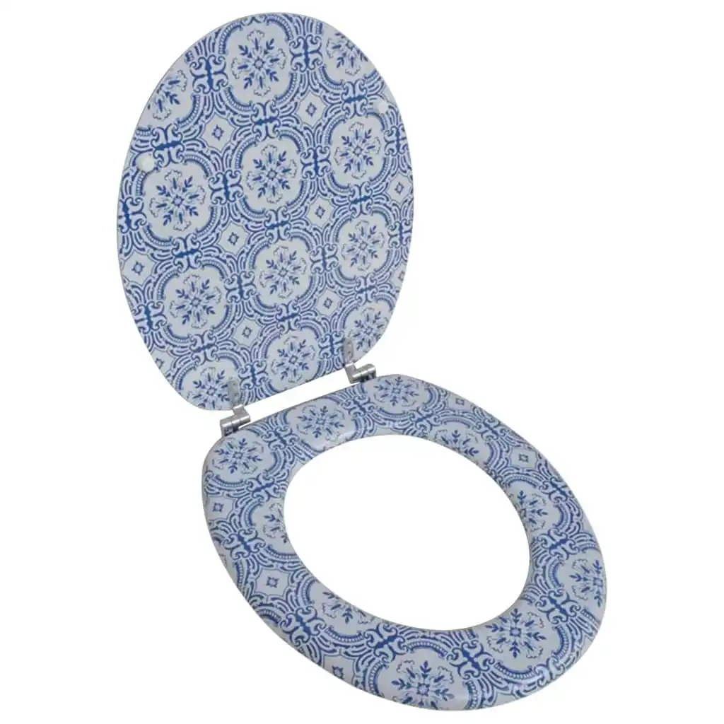 Toilet Seat with MDF Lid Porcelain Design 141483