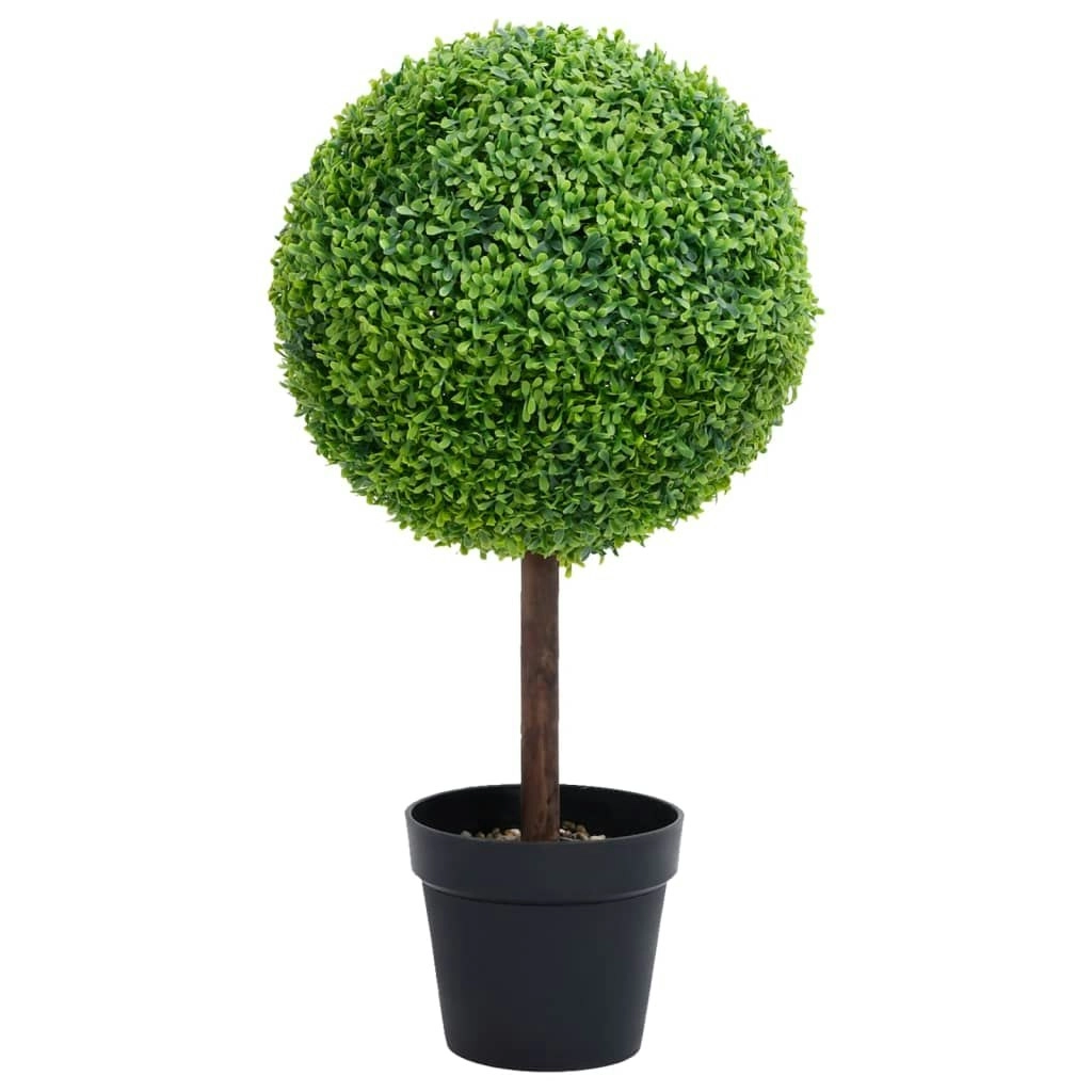 Artificial Boxwood Plant with Pot Ball Shaped Green 50 cm 336509