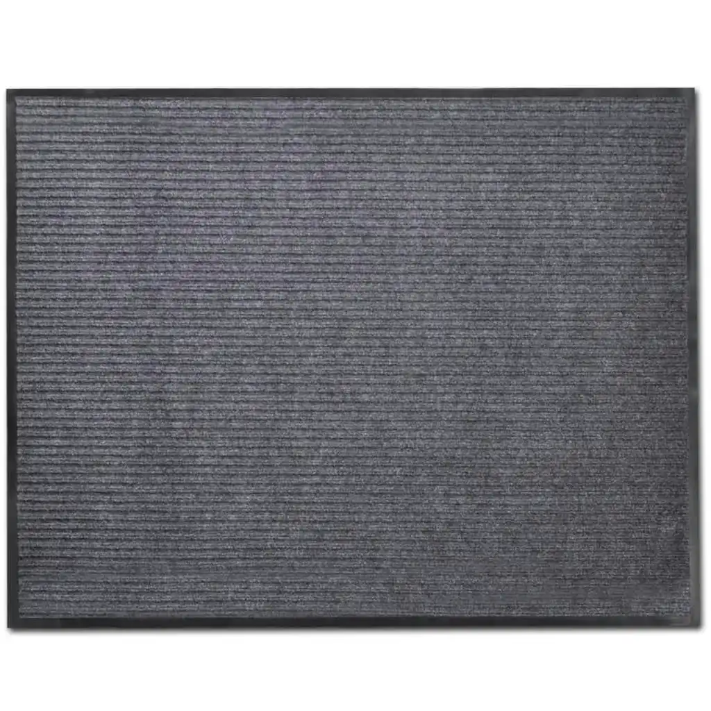 Grey PVC Door Mat 120 x 180 cm 241277