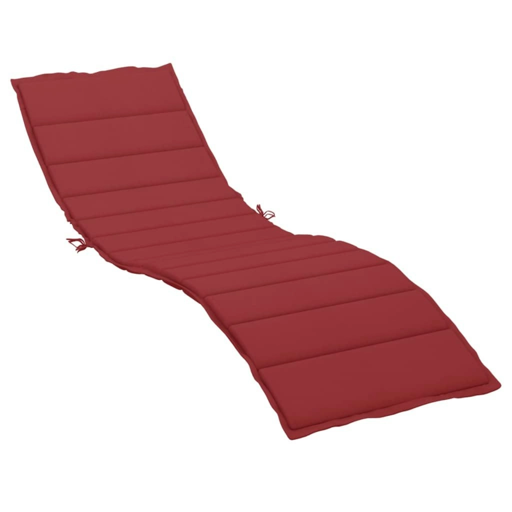 Sun Lounger Cushion Wine Red 200x70x3cm Oxford Fabric 314227